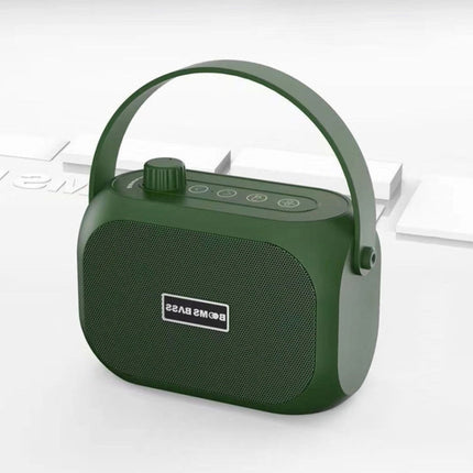 L15 Portable Wireless Bluetooth Speaker Stereo Subwoofer, Support FM / AUX / TF Card / USB Playback(Green)-garmade.com