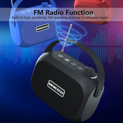 L15 Portable Wireless Bluetooth Speaker Stereo Subwoofer, Support FM / AUX / TF Card / USB Playback(Blue)-garmade.com