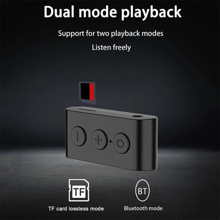 BR03 Card Car Bluetooth 5.0 Receiver Speaker Music Wireless Audio Receiver Bluetooth Hands-free Call-garmade.com