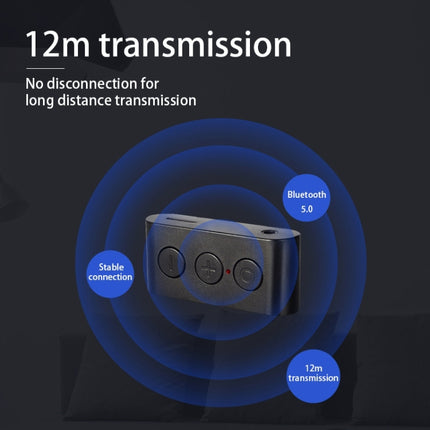 BR03 Card Car Bluetooth 5.0 Receiver Speaker Music Wireless Audio Receiver Bluetooth Hands-free Call-garmade.com
