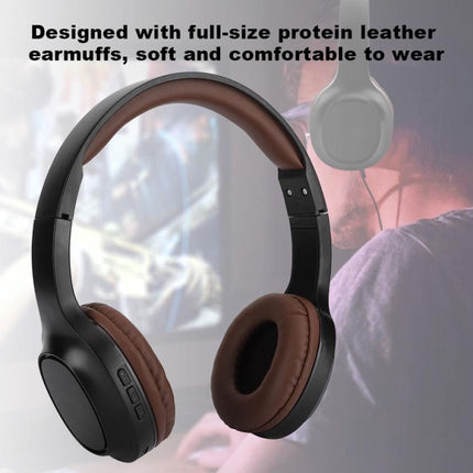 BT1605 Head-mounted Foldable Stereo Bluetooth Wireless Headset Bluetooth 5.0 with Microphone 3.5mm Audio Jack-garmade.com