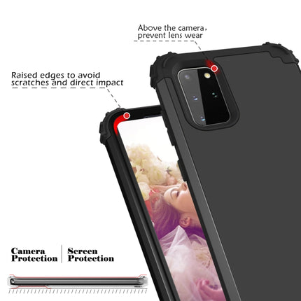 For Samsung Galaxy Note20 PC + Silicone Three-piece Shockproof Protection Case(Black)-garmade.com