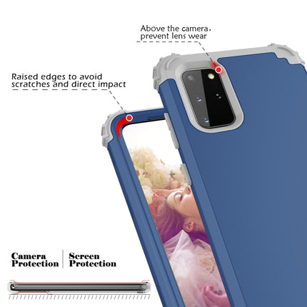 For Samsung Galaxy Note20 PC + Silicone Three-piece Shockproof Protection Case(Blue)-garmade.com