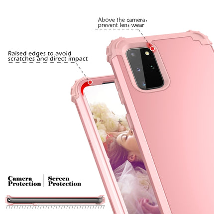 For Samsung Galaxy Note20 Ultra PC + Silicone Three-piece Shockproof Protection Case(Rose Gold)-garmade.com