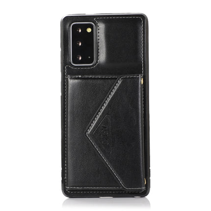 For Samsung Galaxy Note20 Multi-functional Cross-body Card Bag TPU+PU Back Cover Case with Holder & Card Slot & Wallet(Black)-garmade.com