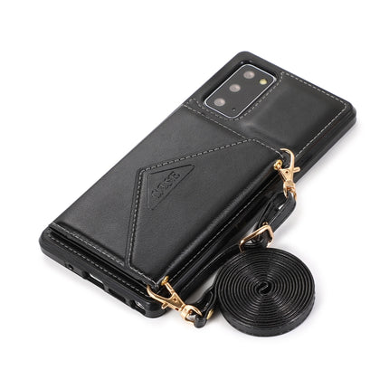 For Samsung Galaxy S20 Multi-functional Cross-body Card Bag TPU+PU Back Cover Case with Holder & Card Slot & Wallet(Black)-garmade.com