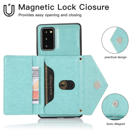 For Samsung Galaxy S20 Plus Multi-functional Cross-body Card Bag TPU+PU Back Cover Case with Holder & Card Slot & Wallet(Green)-garmade.com