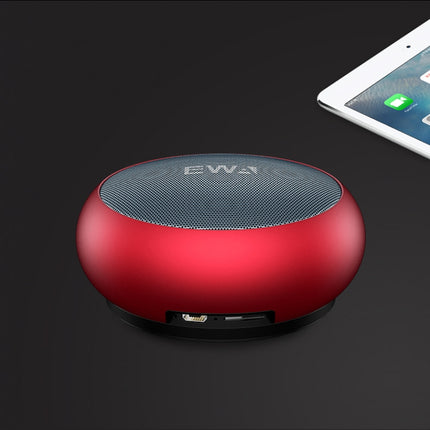 EWA A110 IPX5 Waterproof Portable Mini Metal Wireless Bluetooth Speaker Supports 3.5mm Audio & 32GB TF Card & Calls(Red)-garmade.com