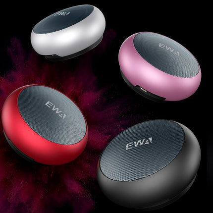 EWA A110 IPX5 Waterproof Portable Mini Metal Wireless Bluetooth Speaker Supports 3.5mm Audio & 32GB TF Card & Calls(Silver)-garmade.com