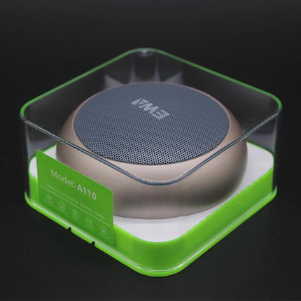 EWA A110 IPX5 Waterproof Portable Mini Metal Wireless Bluetooth Speaker Supports 3.5mm Audio & 32GB TF Card & Calls(Silver)-garmade.com