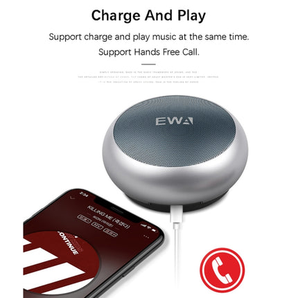 EWA A110 IPX5 Waterproof Portable Mini Metal Wireless Bluetooth Speaker Supports 3.5mm Audio & 32GB TF Card & Calls(Red)-garmade.com