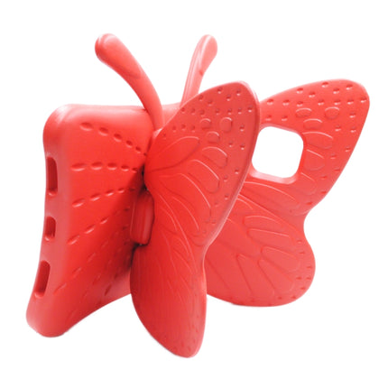 Butterfly Bracket Style EVA Children Shockproof Protective Case For iPad Air 2022 / 2020 10.9(Red)-garmade.com