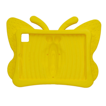For iPad Pro 11 (2020 / 2018) Butterfly Bracket Style EVA Children Shockproof Protective Tablet Case(Yellow)-garmade.com