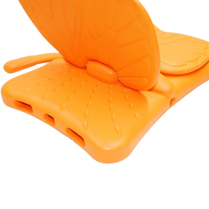 For iPad Pro 11 (2020 / 2018) Butterfly Bracket Style EVA Children Shockproof Protective Tablet Case(Orange)-garmade.com