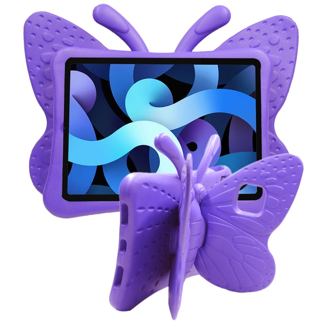 For iPad Pro 11 (2020 / 2018) Butterfly Bracket Style EVA Children Shockproof Protective Tablet Case(Purple)-garmade.com
