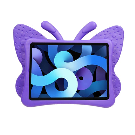 For iPad Pro 11 (2020 / 2018) Butterfly Bracket Style EVA Children Shockproof Protective Tablet Case(Purple)-garmade.com