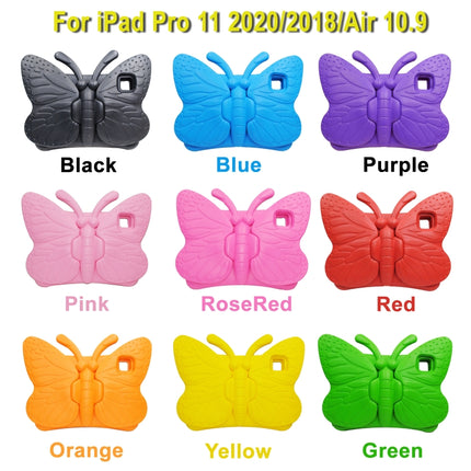 For iPad Pro 11 (2020 / 2018) Butterfly Bracket Style EVA Children Shockproof Protective Tablet Case(Blue)-garmade.com