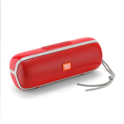 T&G TG183 TWS Mini Wireless Bluetooth Speaker, Supports AUX / USB 2.0 / FM / 32GB TF Card or Micro SD Card(Red)-garmade.com