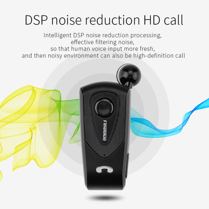 Fineblue F930 CSR4.1 Retractable Cable Caller Vibration Reminder Anti-theft Bluetooth Headset-garmade.com