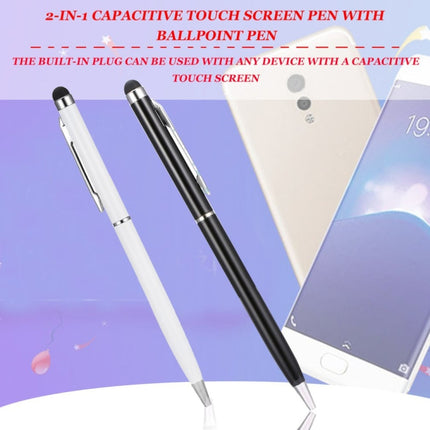AT-18 3 in 1 Rotary Mobile Phone Touch Screen Handwriting Pen is Suitable for Apple / Huawei / Samsung(Silver)-garmade.com