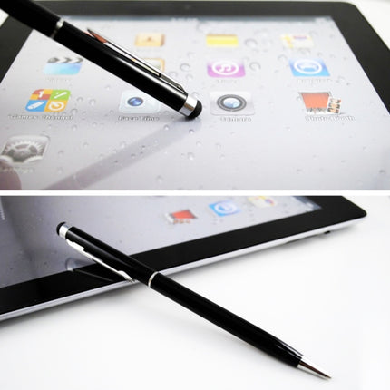 AT-18 3 in 1 Rotary Mobile Phone Touch Screen Handwriting Pen is Suitable for Apple / Huawei / Samsung(White)-garmade.com