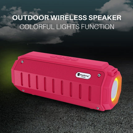 NewRixing NR-905 TWS Portable Bluetooth Speaker with Flashlight, Support TF Card / FM / 3.5mm AUX / U Disk / Hands-free Call(Black)-garmade.com