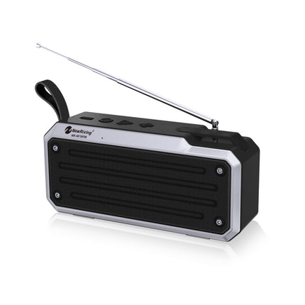 NewRixing NR4018FM TWS Portable Stereo Bluetooth Speaker, Support TF Card / FM / 3.5mm AUX / U Disk / Hands-free Call(Black)-garmade.com