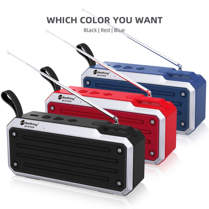 NewRixing NR4018FM TWS Portable Stereo Bluetooth Speaker, Support TF Card / FM / 3.5mm AUX / U Disk / Hands-free Call(Blue)-garmade.com