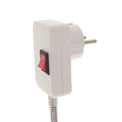 20CM AC 110-220V 6A E27 Bulb Holder Flexible Extension Converter Switch Adapter Socket(EU plug)-garmade.com