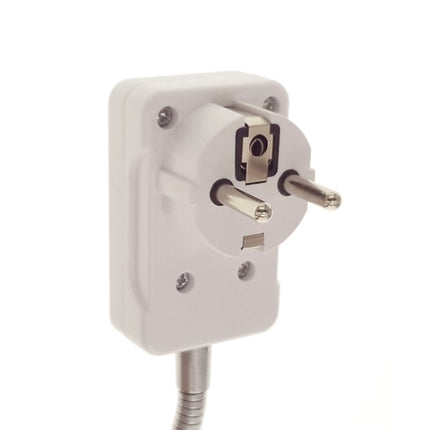 20CM AC 110-220V 6A E27 Bulb Holder Flexible Extension Converter Switch Adapter Socket(EU plug)-garmade.com