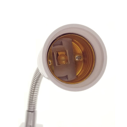 30CM AC 110-220V 6A E27 Bulb Holder Flexible Extension Converter Switch Adapter Socket(EU plug)-garmade.com