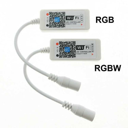 Smart Phone Control Music and Timer Mode Home Mini WIFI LED RGB Controller, type:RGBW IR Controller-garmade.com