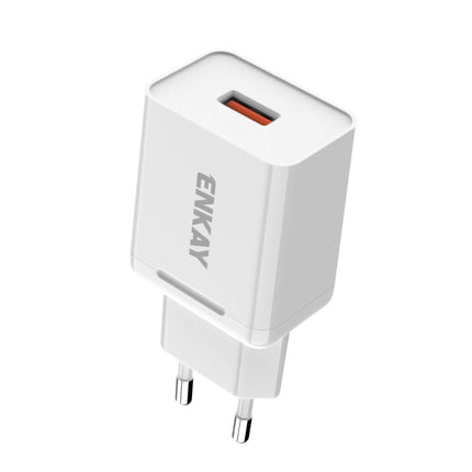 ENKAY Hat-Prince T033 18W USB QC 3.0 Fast Charging Travel Charger Power Adapter, EU Plug-garmade.com