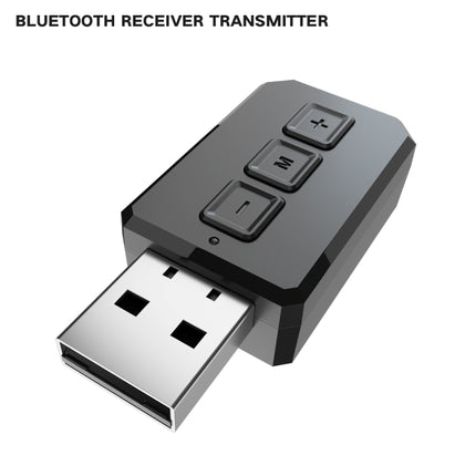 RT02 USB Bluetooth Audio Adapter Receives Transmits 2-in-1 Bluetooth 5.0 Hands-free Talk Car Bluetooth Receiver-garmade.com