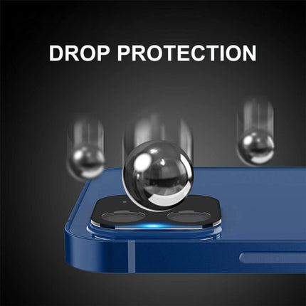 For iPhone 12 Pro Max ENKAY Hat-Prince 9H Rear Camera Lens Tempered Glass Film Full Coverage Protector-garmade.com