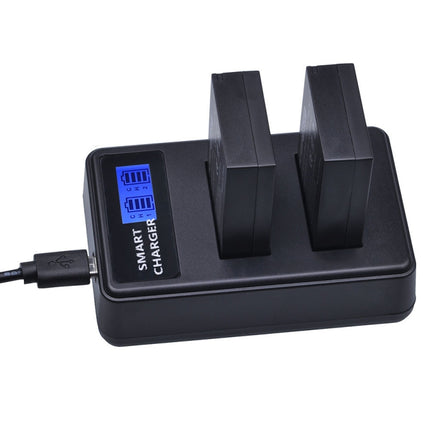 For Canon LP-E12 Smart LCD Display USB Dual-Channel Charger-garmade.com