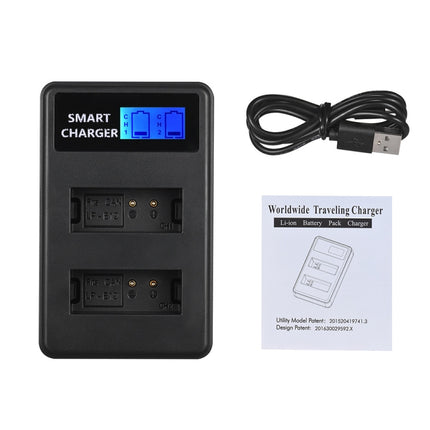 For Canon LP-E12 Smart LCD Display USB Dual-Channel Charger-garmade.com