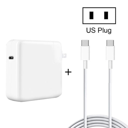 PD-96W 96W PD USB-C / Type-C Laptop Adapter + 2m 5A USB-C / Type-C to USB-C / Type-C Fast Charging Cable for MacBook Pro, Plug Size:US Plug-garmade.com