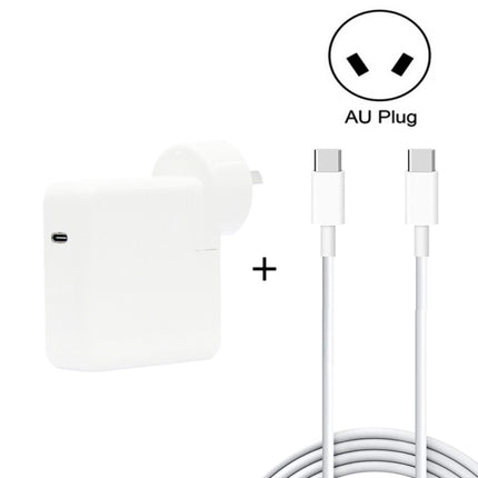 PD-96W 96W PD USB-C / Type-C Laptop Adapter + 2m 5A USB-C / Type-C to USB-C / Type-C Fast Charging Cable for MacBook Pro, Plug Size:AU Plug-garmade.com