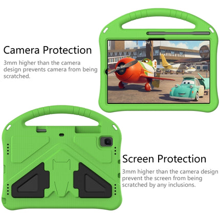 For Galaxy Tab S6 T860/T865 EVA Flat Anti Falling Protective Case Shell with Holder(Green)-garmade.com