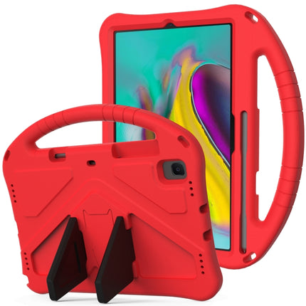 For Galaxy Tab S5e T720/T725 EVA Flat Anti Falling Protective Case Shell with Holder(Red)-garmade.com