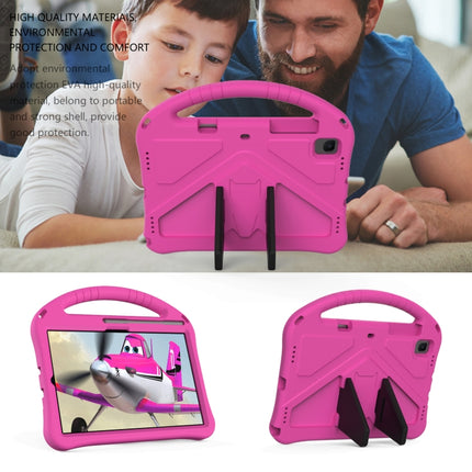 For Galaxy Tab S5e T720/T725 EVA Flat Anti Falling Protective Case Shell with Holder(RoseRed)-garmade.com
