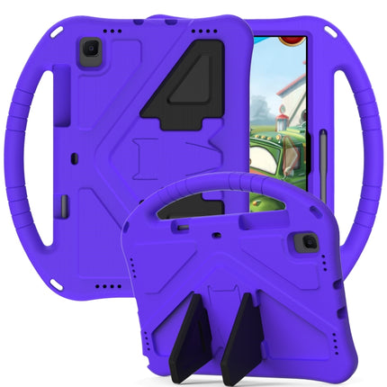 For Galaxy Tab S5e T720/T725 EVA Flat Anti Falling Protective Case Shell with Holder(Purple)-garmade.com