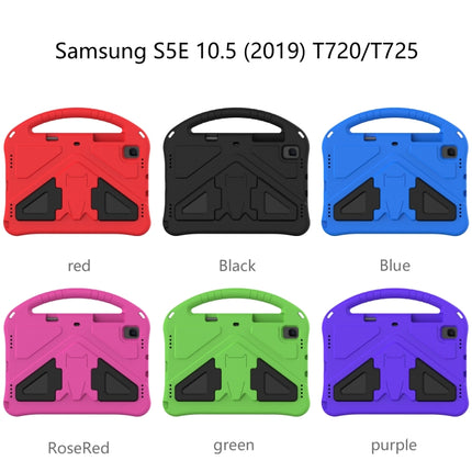 For Galaxy Tab S5e T720/T725 EVA Flat Anti Falling Protective Case Shell with Holder(Purple)-garmade.com