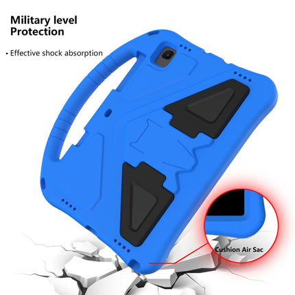 For Galaxy Tab S6 Lite P610/P615 EVA Flat Anti Falling Protective Case Shell with Holder(Blue)-garmade.com