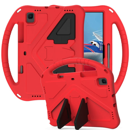 For Galaxy Tab S6 Lite P610/P615 EVA Flat Anti Falling Protective Case Shell with Holder(Red)-garmade.com