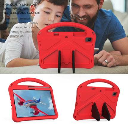 For Galaxy Tab S6 Lite P610/P615 EVA Flat Anti Falling Protective Case Shell with Holder(Red)-garmade.com