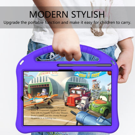 For Galaxy Tab S6 Lite P610/P615 EVA Flat Anti Falling Protective Case Shell with Holder(Purple)-garmade.com