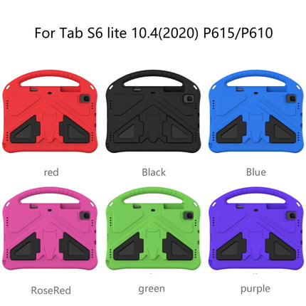 For Galaxy Tab S6 Lite P610/P615 EVA Flat Anti Falling Protective Case Shell with Holder(Purple)-garmade.com
