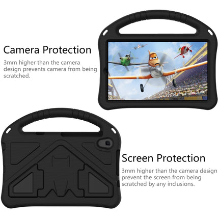 For Galaxy Tab A 8.4 (2020) T307 EVA Flat Anti Falling Protective Case Shell with Holder(Black)-garmade.com